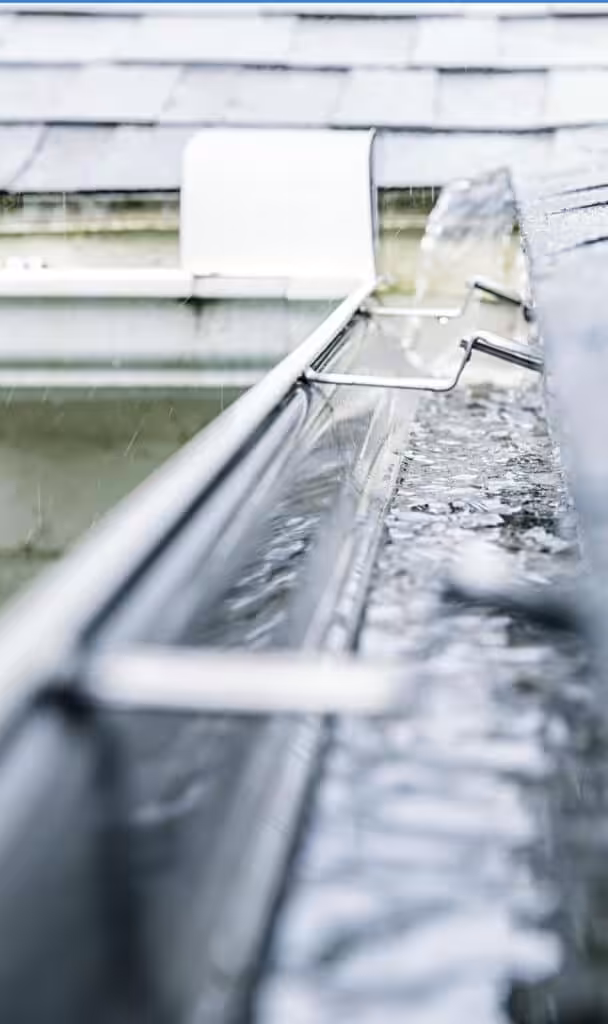 Seamless K-style gutter system installed by Acumen Renovations in Kansas City
